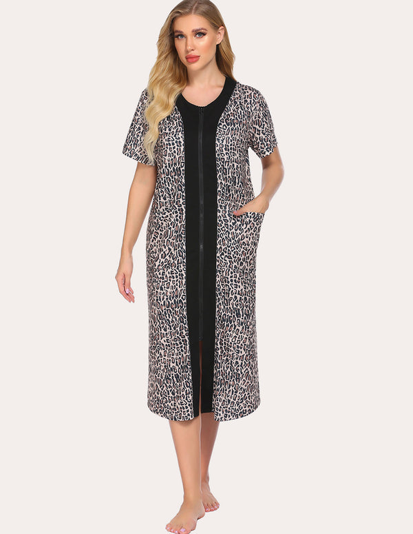 Ekouaer Ekouaer Fashion Striped Nightdress (US Only)