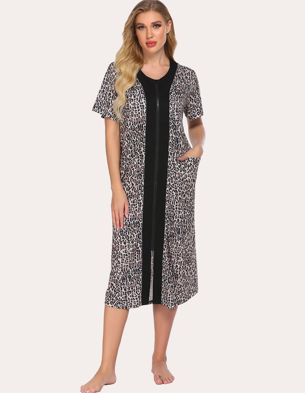 Ekouaer Ekouaer Fashion Striped Nightdress (US Only)