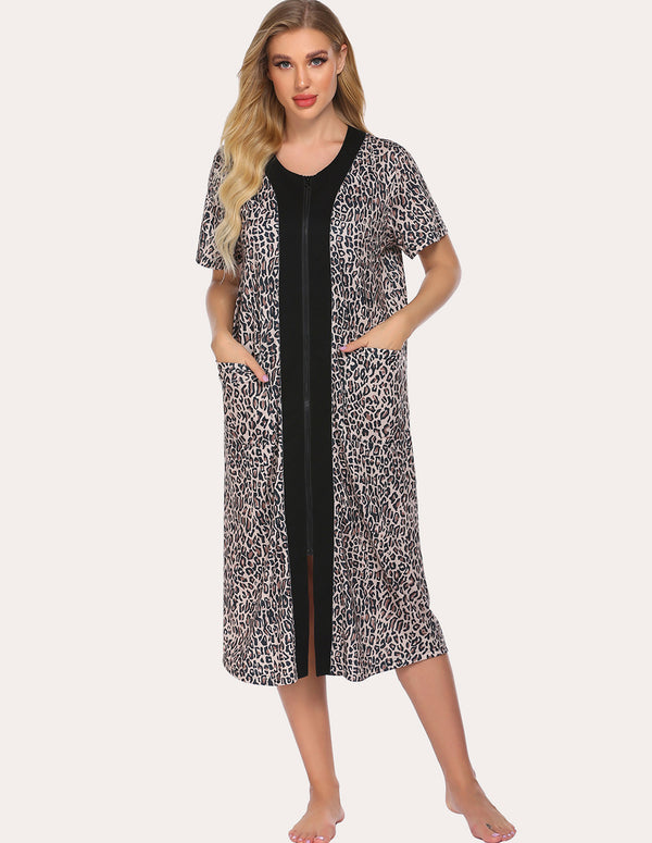 ekouaer Ekouaer Fashion Striped Nightdress (US Only)