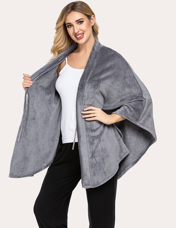 Ekouaer Ekouaer Flannel Shawl Ponchos (US Only)