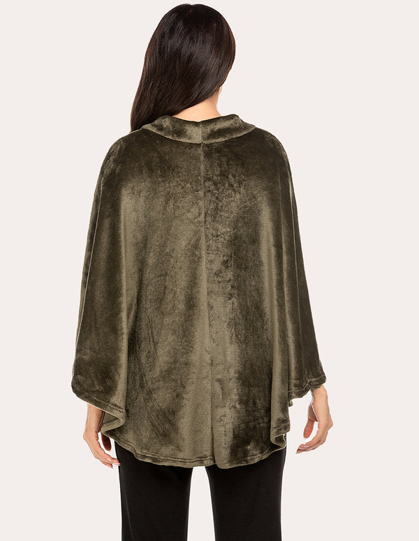 Ekouaer Ekouaer Flannel Shawl Ponchos (US Only)