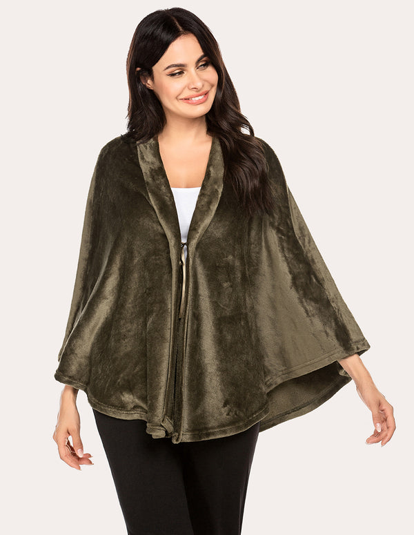 Ekouaer Ekouaer Flannel Shawl Ponchos (US Only)