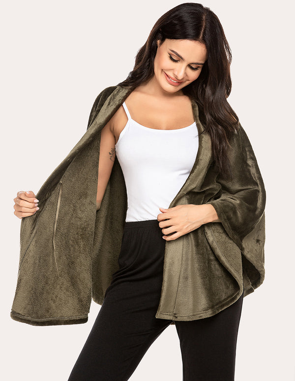 ekouaer Ekouaer Flannel Shawl Ponchos (US Only)