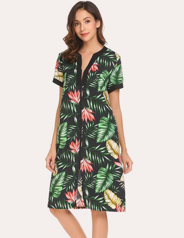 Ekouaer Ekouaer Floral Long Robe (US Only)