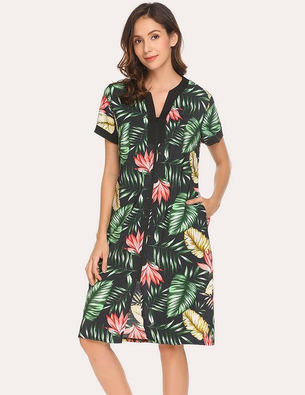 Ekouaer Ekouaer Floral Long Robe (US Only)