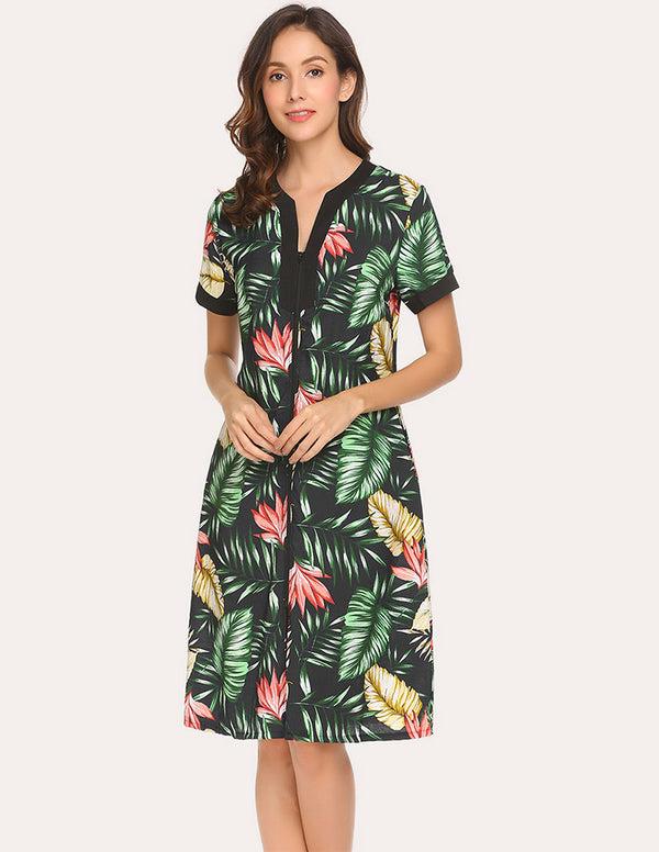 ekouaer Ekouaer Floral Long Robe (US Only)