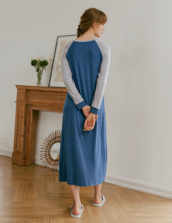 Ekouaer Ekouaer Henley Sleep Dress (US Only)