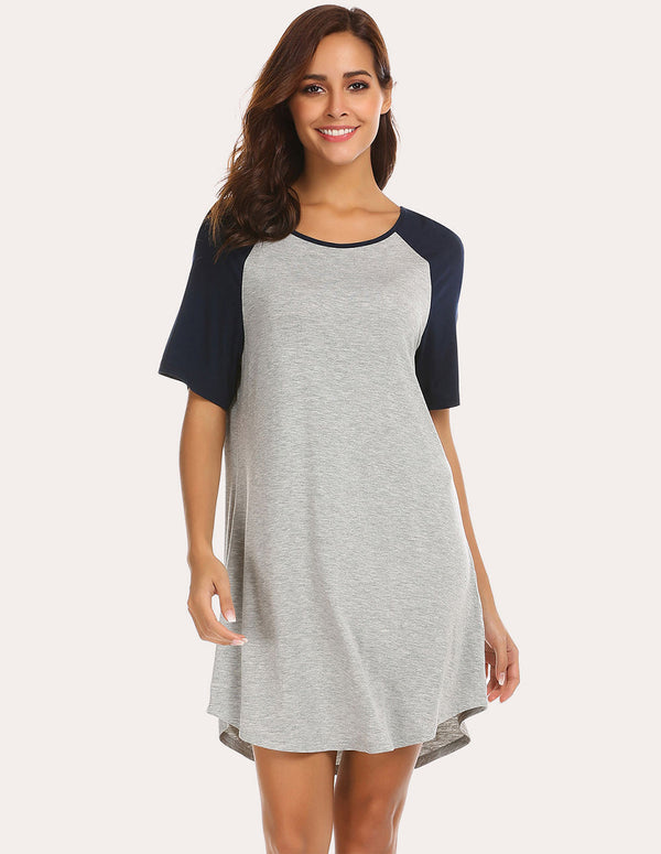 ekouaer Ekouaer Irregular Hem Night Dress (US Only)