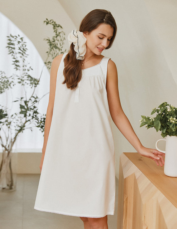 Ekouaer Ekouaer Lace Brim Nightdress (US Only)