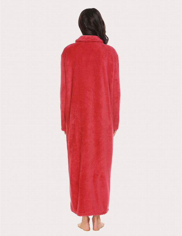 Ekouaer Ekouaer Long Warm Fleece Robe (US Only)