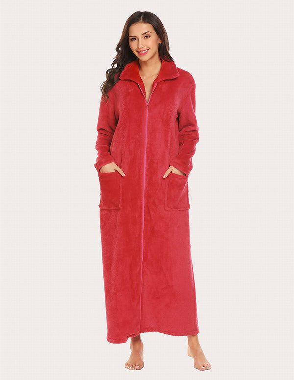 Ekouaer Ekouaer Long Warm Fleece Robe (US Only)