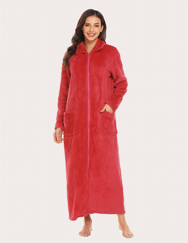 ekouaer Ekouaer Long Warm Fleece Robe (US Only)