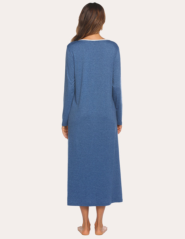 Ekouaer Ekouaer Loose Nightdress Sleepwear (US Only)