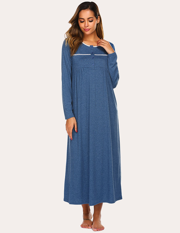 Ekouaer Ekouaer Loose Nightdress Sleepwear (US Only)