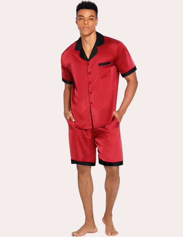 Ekouaer Ekouaer Men Satin Silk Pajamas Set (US Only)