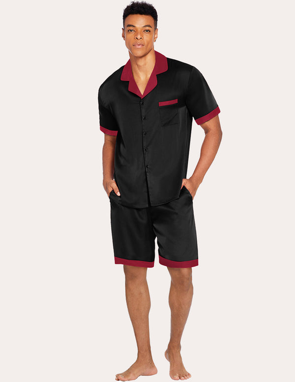 Ekouaer Ekouaer Men Satin Silk Pajamas Set (US Only)