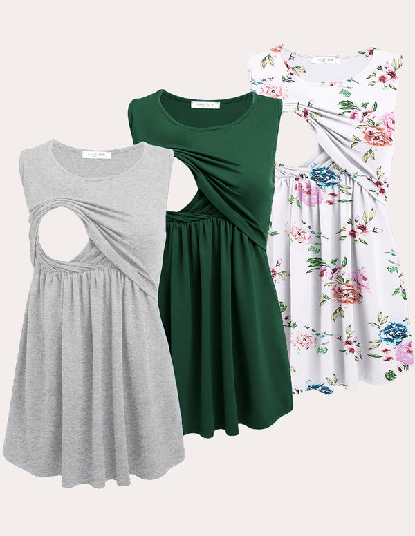Ekouaer Ekouaer Nursing Tank Tops 3 Packs (US Only)