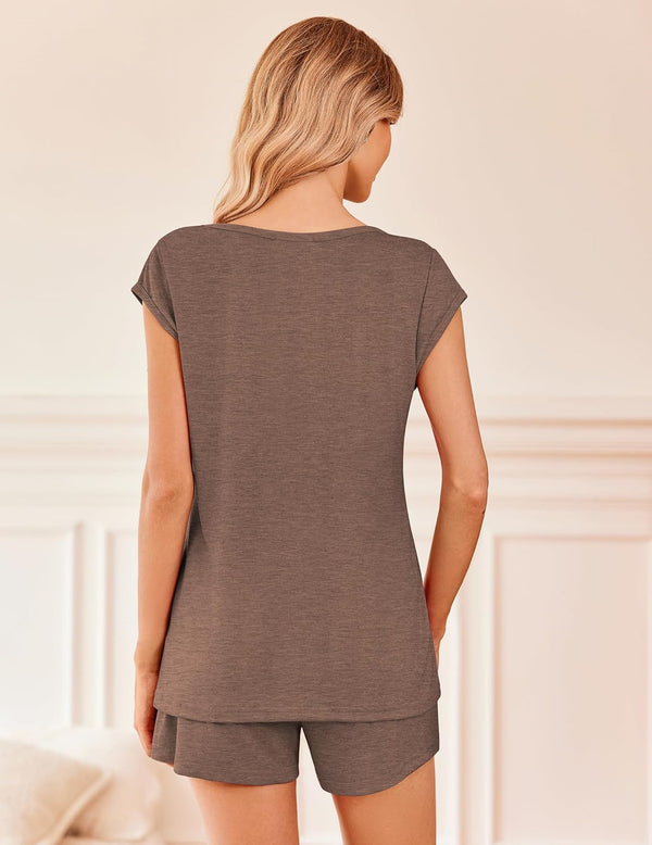 Ekouaer Ekouaer Pajama Sets 2 Piece Lounge Sets