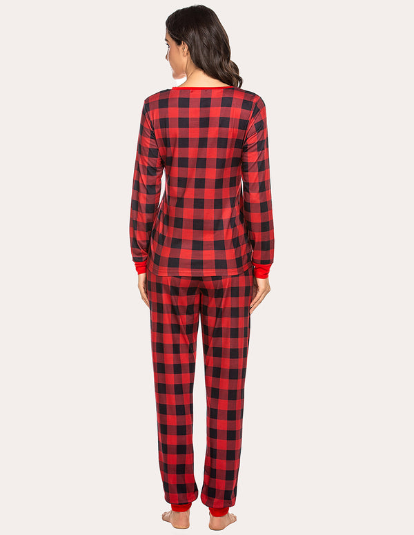 Ekouaer Ekouaer Plaids Pajamas Set (US Only)