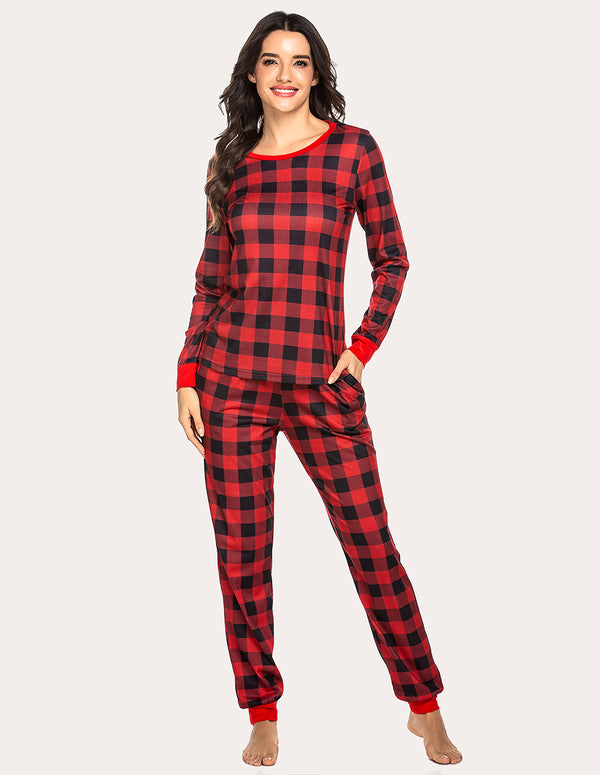 Ekouaer Ekouaer Plaids Pajamas Set (US Only)