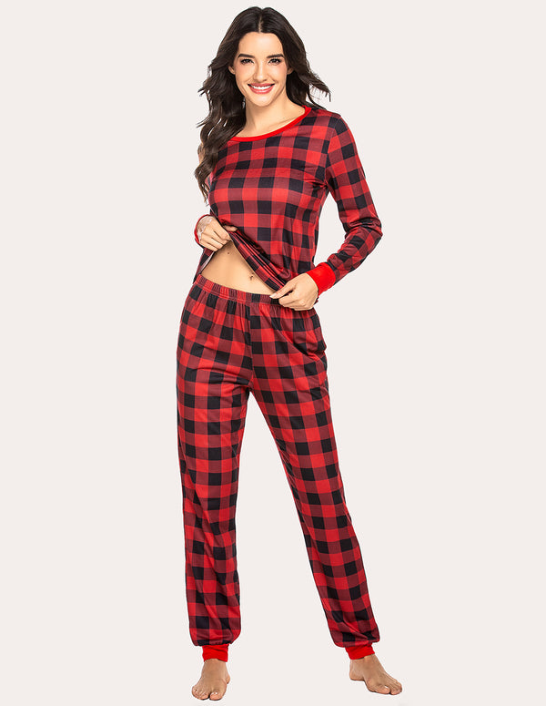 Ekouaer Ekouaer Plaids Pajamas Set (US Only)