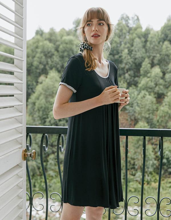 Ekouaer Ekouaer Pleated Nightdress (US Only)