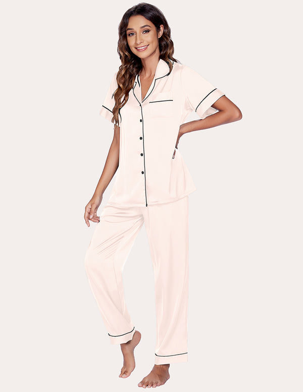 Ekouaer Ekouaer Satin 3 Piece Pajama Set (US Only)