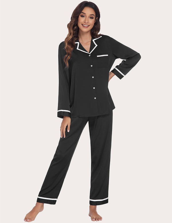 Ekouaer Ekouaer Satin Silk Pajama Set (US Only)