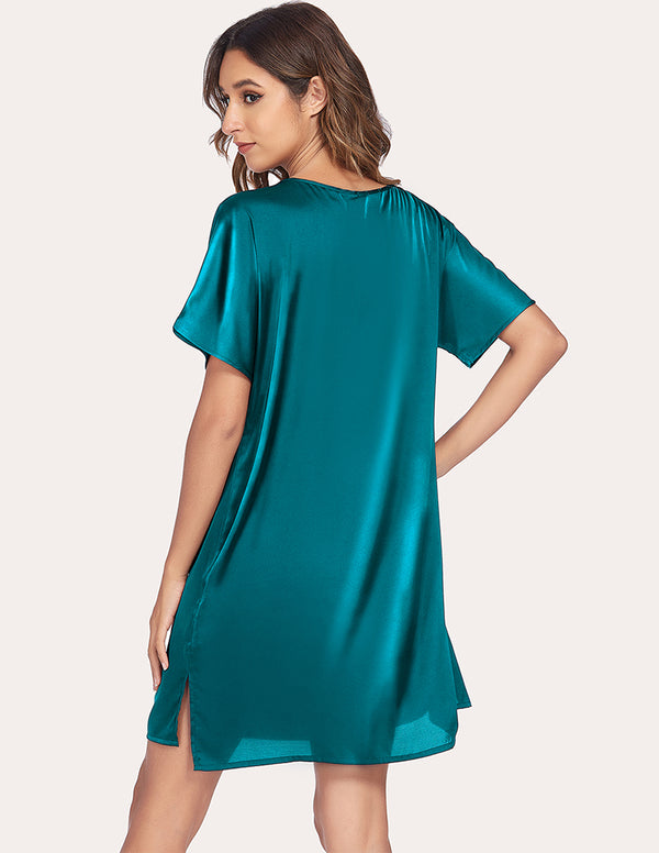Ekouaer Ekouaer Satin Sleepwear Dress (US Only)