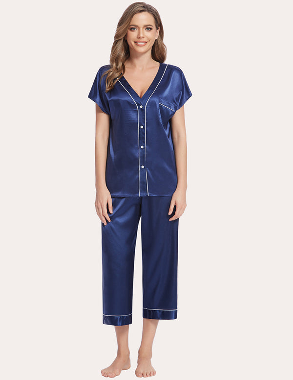 ekouaer Ekouaer Silk Satin Pajamas Set (US Only)