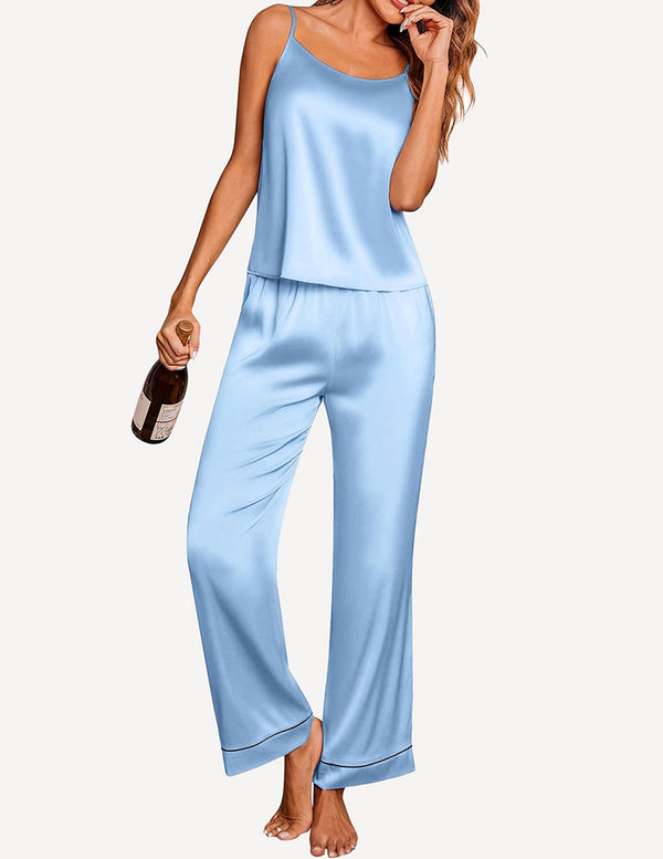 Ekouaer Ekouaer Silk Satin Pajamas Set (US Only)