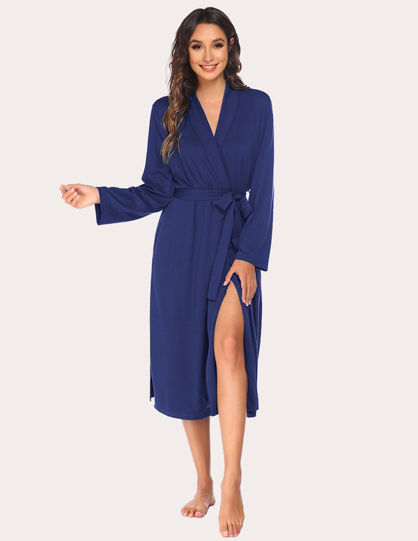 Ekouaer Ekouaer Soft Knit Kimono Bathrobe (US Only)