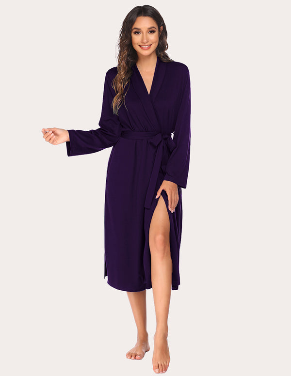 Ekouaer Ekouaer Soft Knit Kimono Bathrobe (US Only)