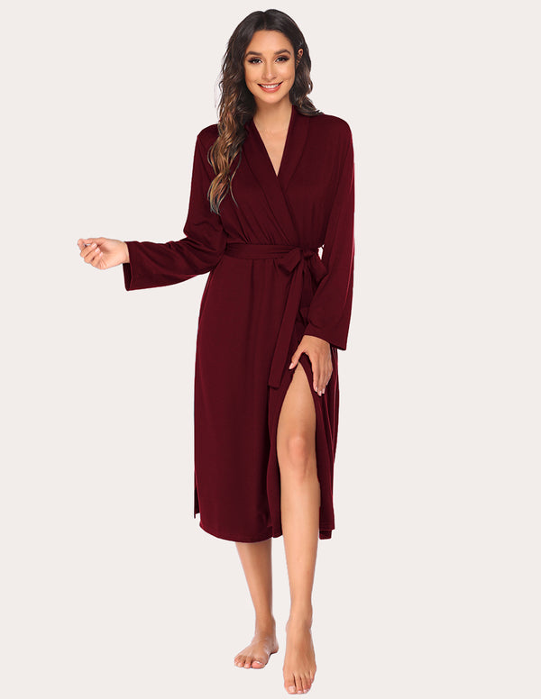 ekouaer Ekouaer Soft Knit Kimono Bathrobe (US Only)