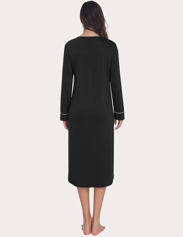 Ekouaer Ekouaer Soft Ribbed Knit Nightgown (US Only)