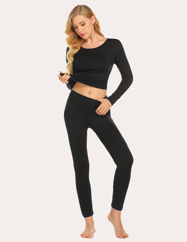 Ekouaer Ekouaer Fleece Lined Winter Thermal Sleepwear (US Only)