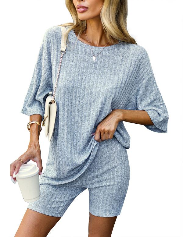 ekouaer Ekouaer Knit Pajamas 2 Piece Lounge Sets (US Only)
