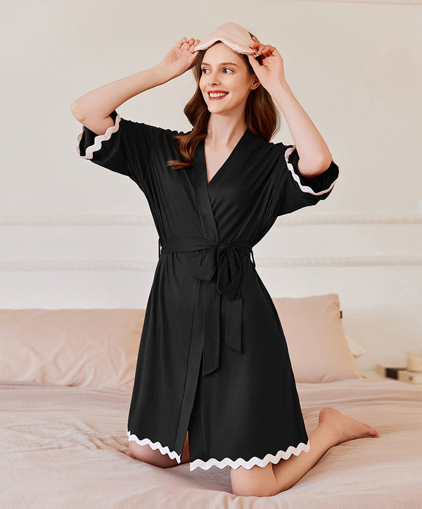 Ekouaer Lightweight Knee Length Bathrobe (US Only)