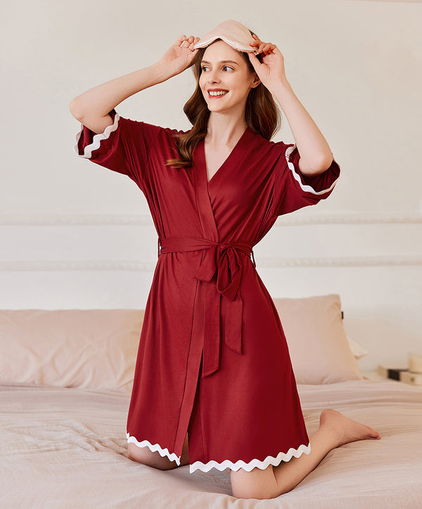 ekouaer Lightweight Knee Length Bathrobe (US Only)