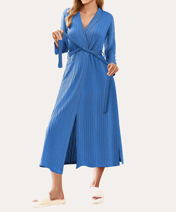 Ekouaer Lightweight Long Waffle Robe (US Only)
