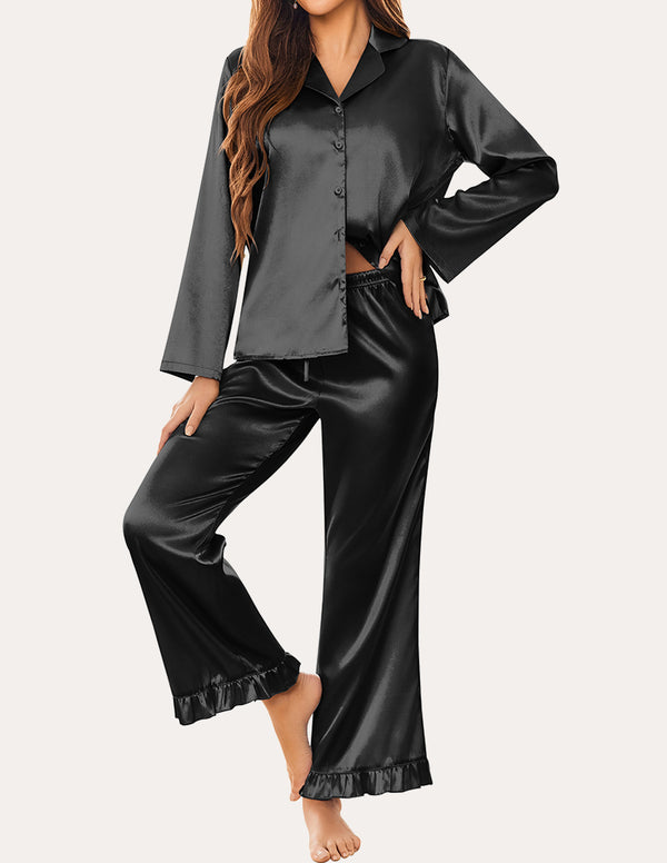Ekouaer Luxe Silk Satin Pajama Sets (US Only)