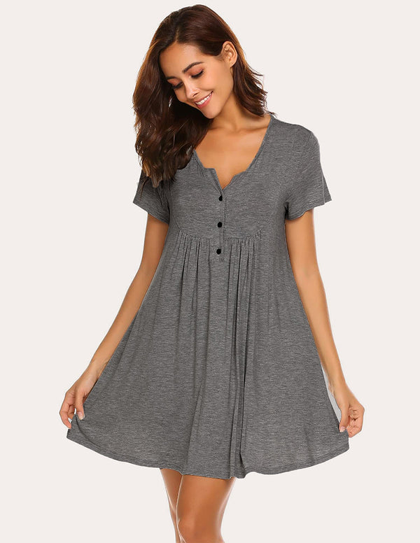 Ekouaer Ekouaer Maternity Nursing Nightgown (US Only)