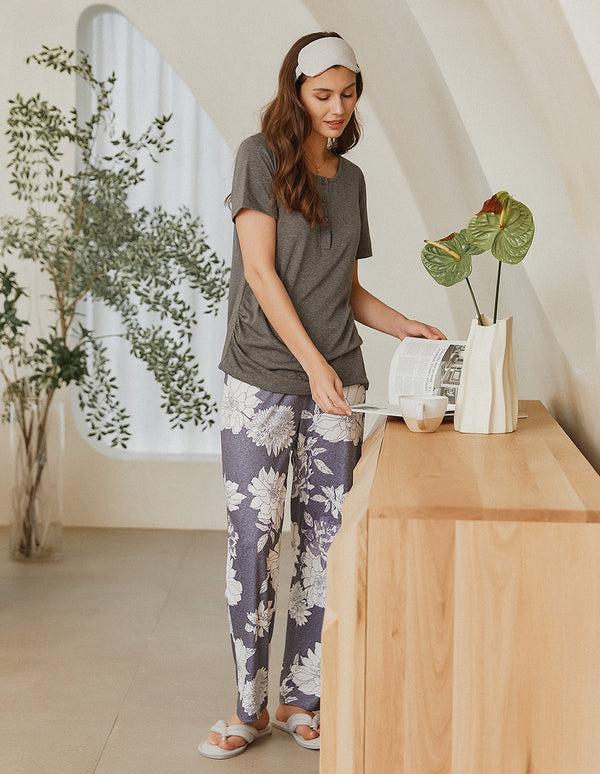 Ekouaer Ekouaer Maternity Nursing Pajamas Set (US Only)