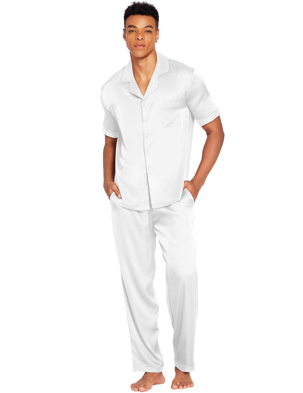 Ekouaer Ekouaer Men Classic Satin Pajamas Set (US Only)