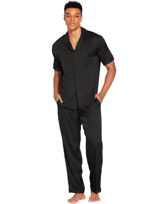 Ekouaer Ekouaer Men Classic Satin Pajamas Set (US Only)