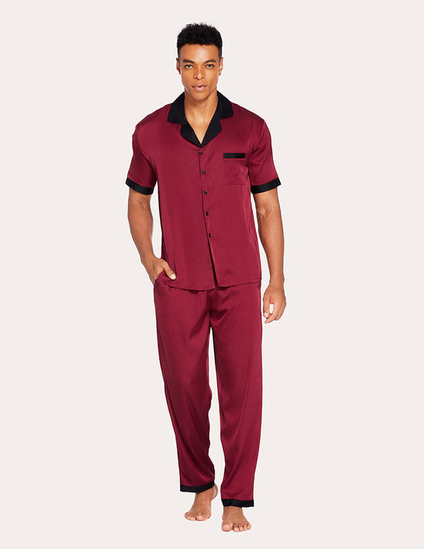 ekouaer Ekouaer Men Classic Satin Pajamas Set (US Only)