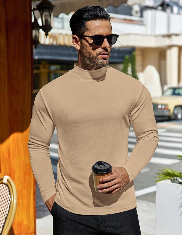 Ekouaer Ekouaer Men Mock Turtleneck Pullover Undershirt (US Only)