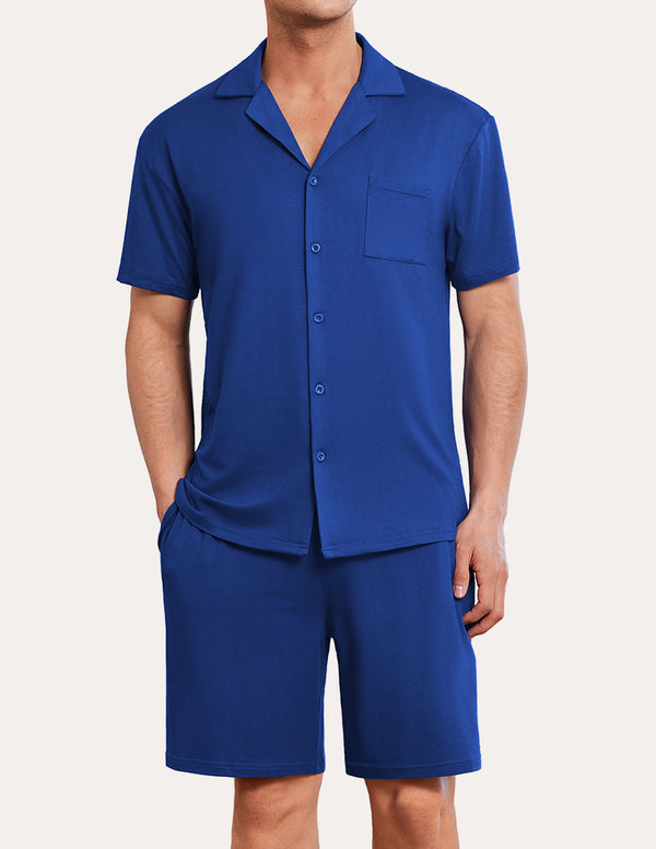 Ekouaer Mens Summer Basic Pajamas Set (US Only)