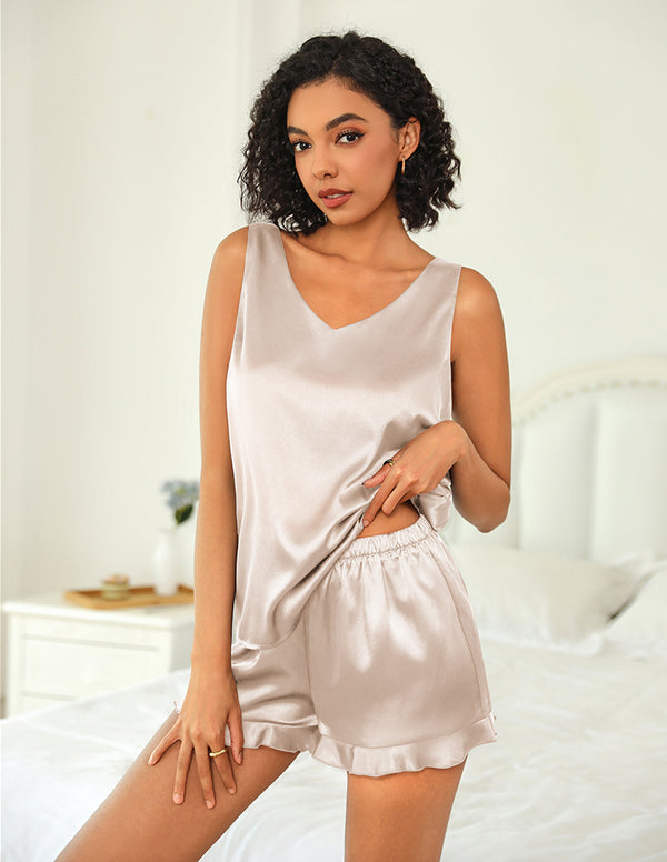 Ekouaer Satin Cami Top Shorts Pajama Sets (US Only)
