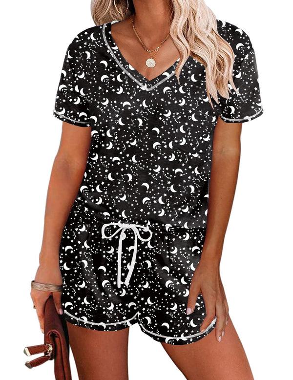 Ekouaer Ekouaer Short Sleeve Lounge Pajamas Sets (US Only)